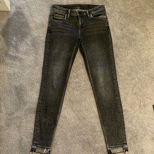 Raw hem crop All Saints jeans size 29
